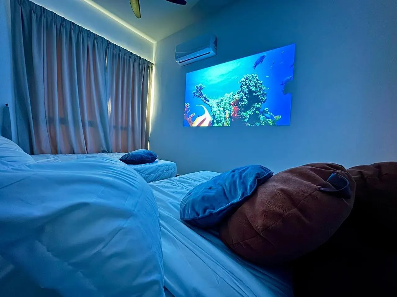 Modern Family-Fun Suites - Infinity Pool, Massage Chair, Indoor-Cinema With Balcony - M2 Bukit Mertajam Apartamento